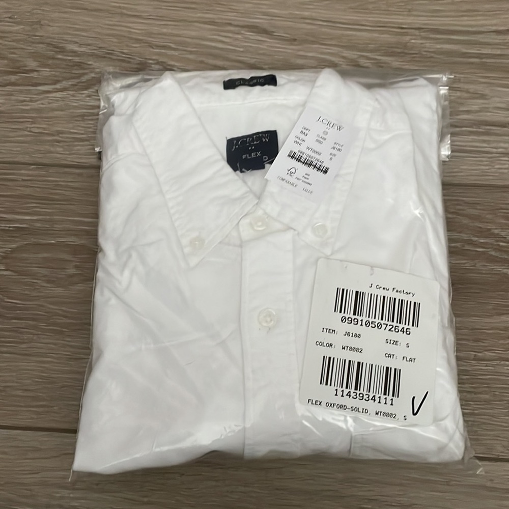 J Crew Factory Flex oxford casual shirt J6180 - Picture 4 of 4